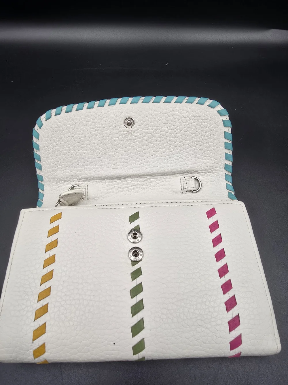 Brighton white leather